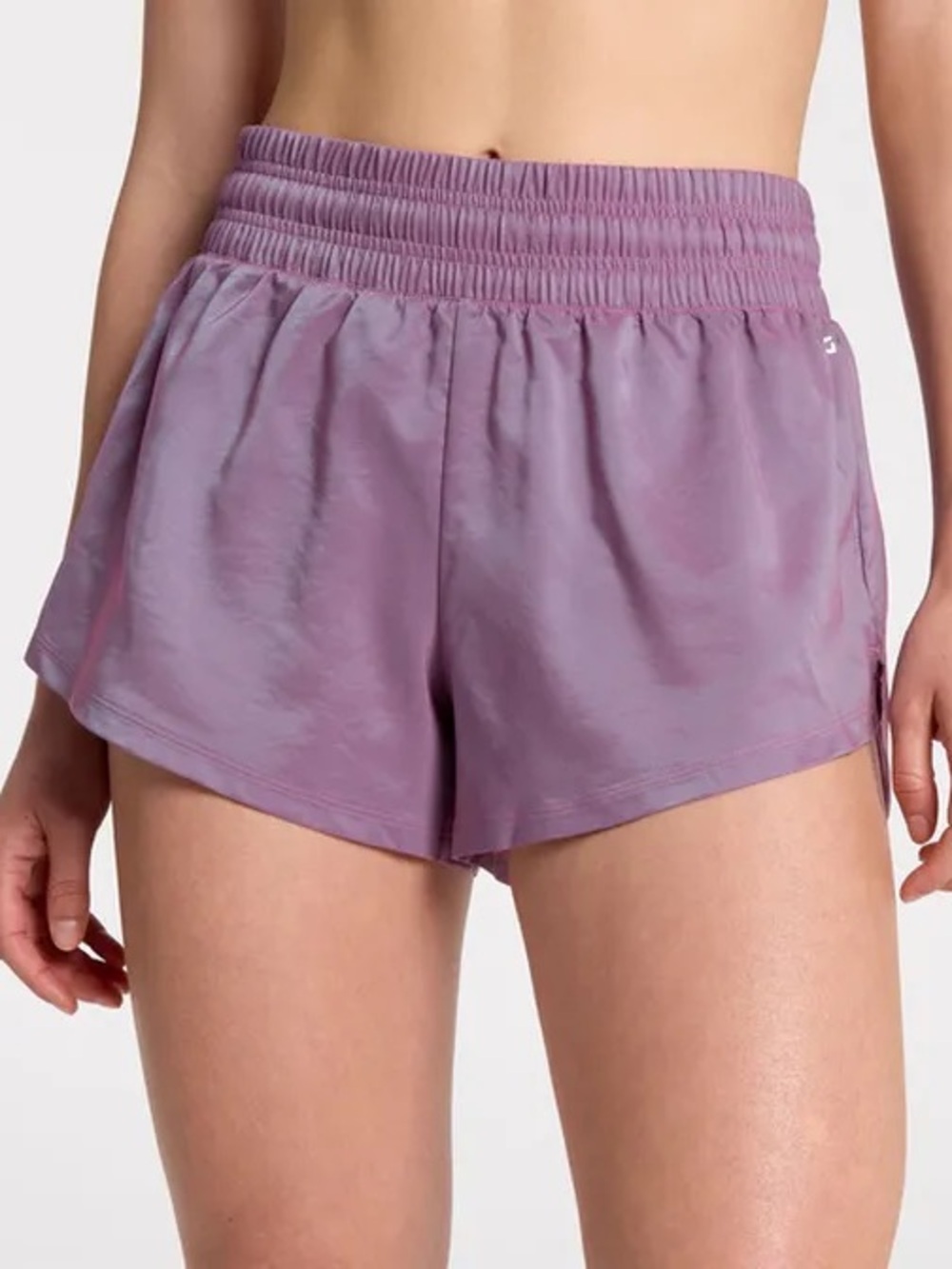 DSG Lilac High Rise Elastic-Waist Athletic Shorts Small